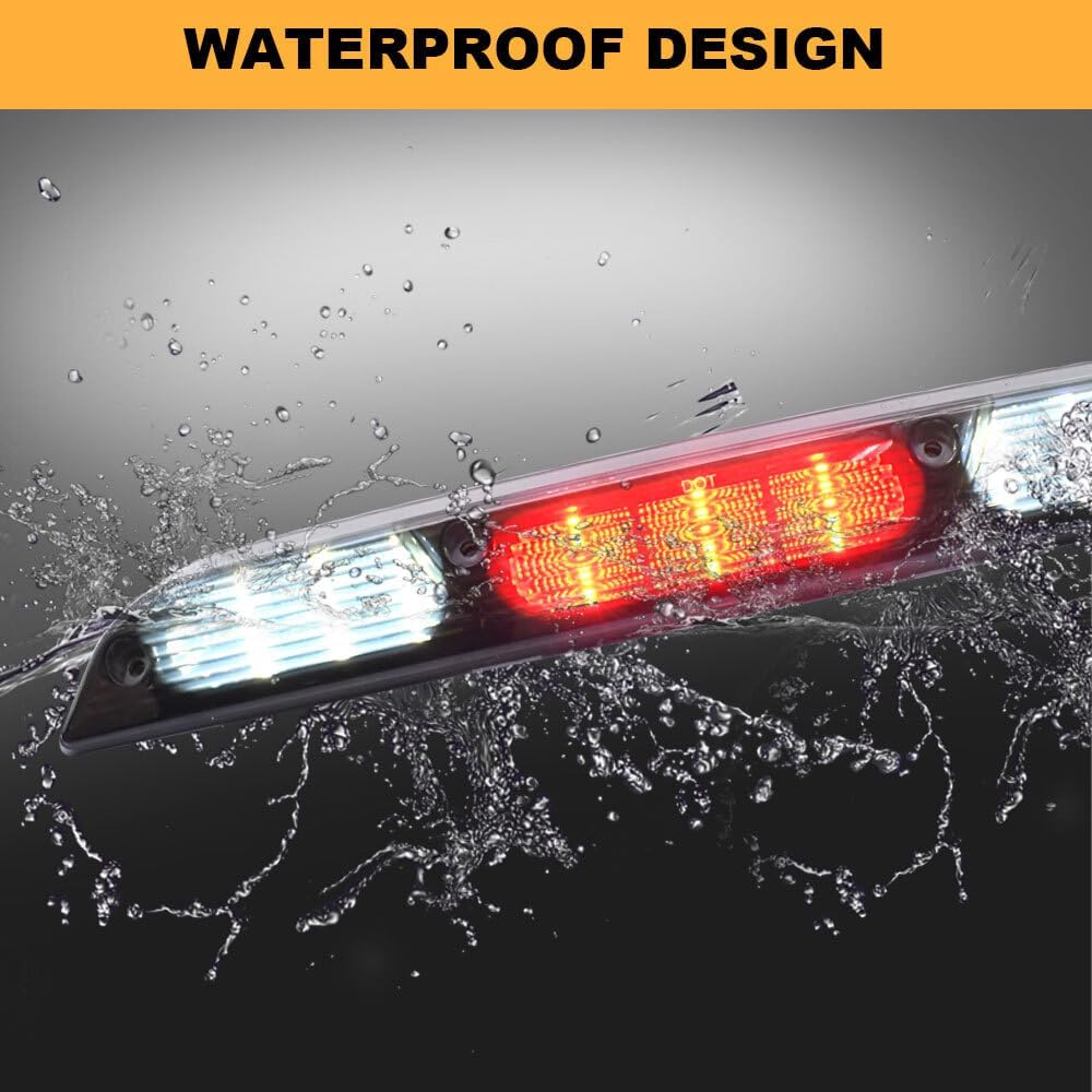 ya 4 8.10 Smoke suitable for 15-20 for Ford F150 LED third brake light LED rear reverse cargo light