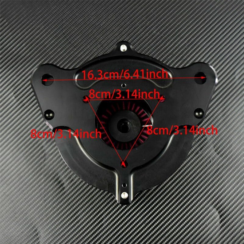 ya 8 8.24 baidi Dots Air Cleaner Intake Air Filter Fit for Harley Touring 08-16 Softail 16-17
