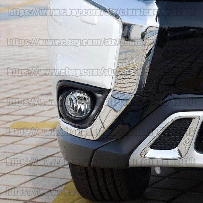 ya 4 8.24 baidi 2 Pack Front Bumper Guard Fog Lamp Cover for Mitsubishi Outlander 2016-2020