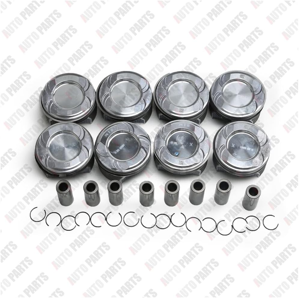 ya 4 8.24 baidi 8 Pieces Pistons and Rings Compatible with for Mercedes-benz CLS500 CLS550 CL500 M278 4.6