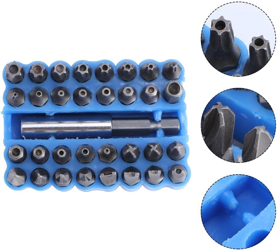 ya 26 10.21 baidi 33 Pcs Hexagon Bit Security Tamper Resistant Star Bits Screwdriver-2
