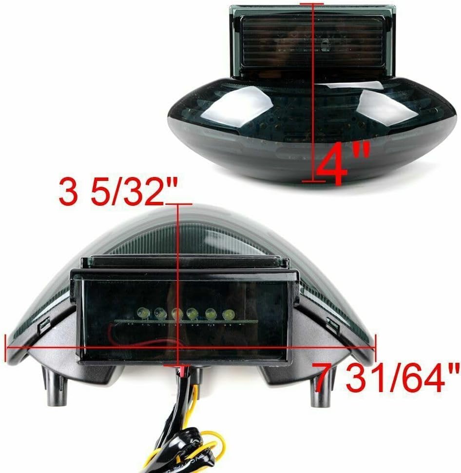 ya 4 8.14 for Suzuki Hayabusa GSX 1300R 1999-2007 LED Tail Light Integrated Turn Signals