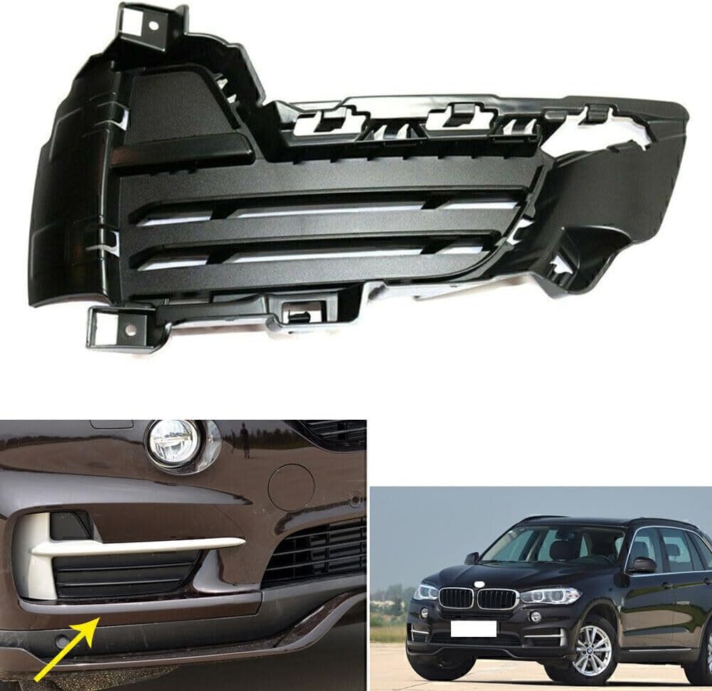 ya 4 8.14 Front Bumper Lower Right Mesh Grille Fit 14-2017 for BMW X5 RH Textured Closed Grid