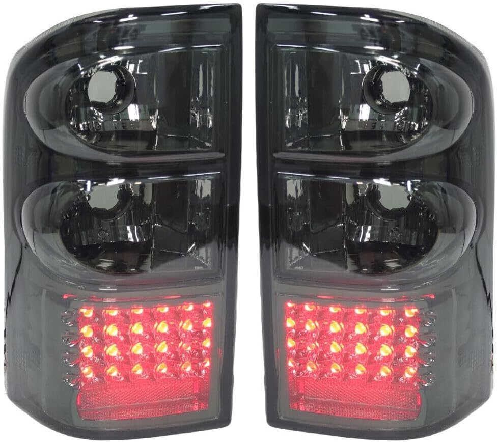 ya 7 8.24 baidi 1Pair For 1997-2004 for Nissan Patrol GU Y61 LED Rear Tail Light Brake Lamp Smok