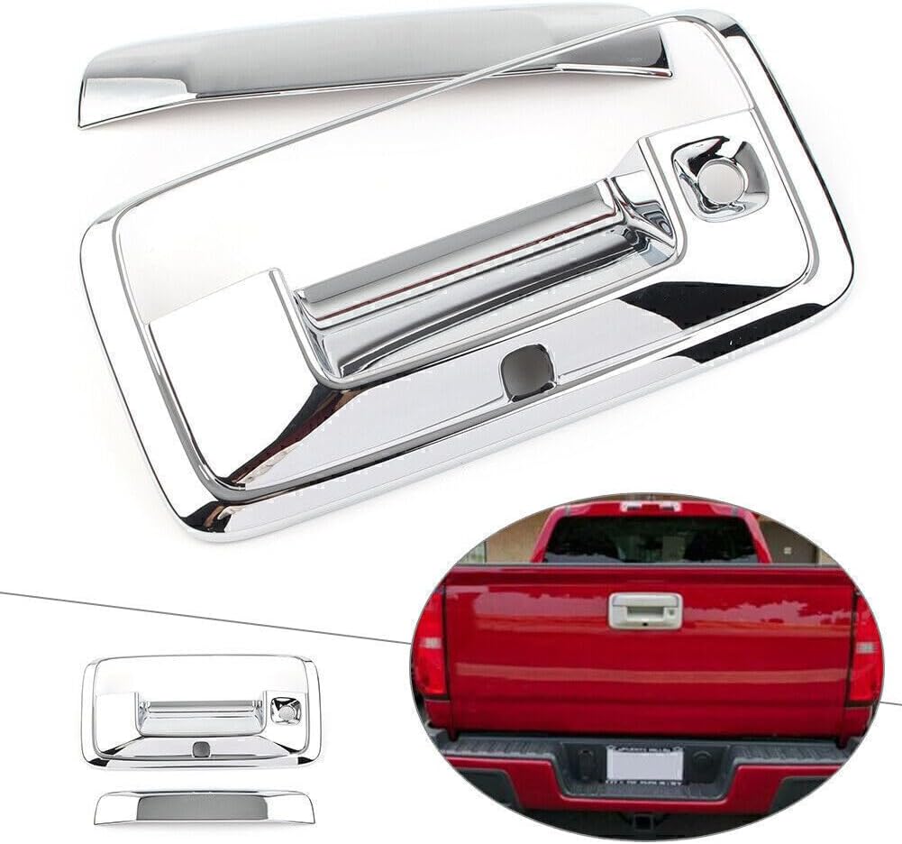 ya 4 8.14 Car Rear Car Door Handle Cover Trim for Chevrolet Colorado 2015-2020 Chrome