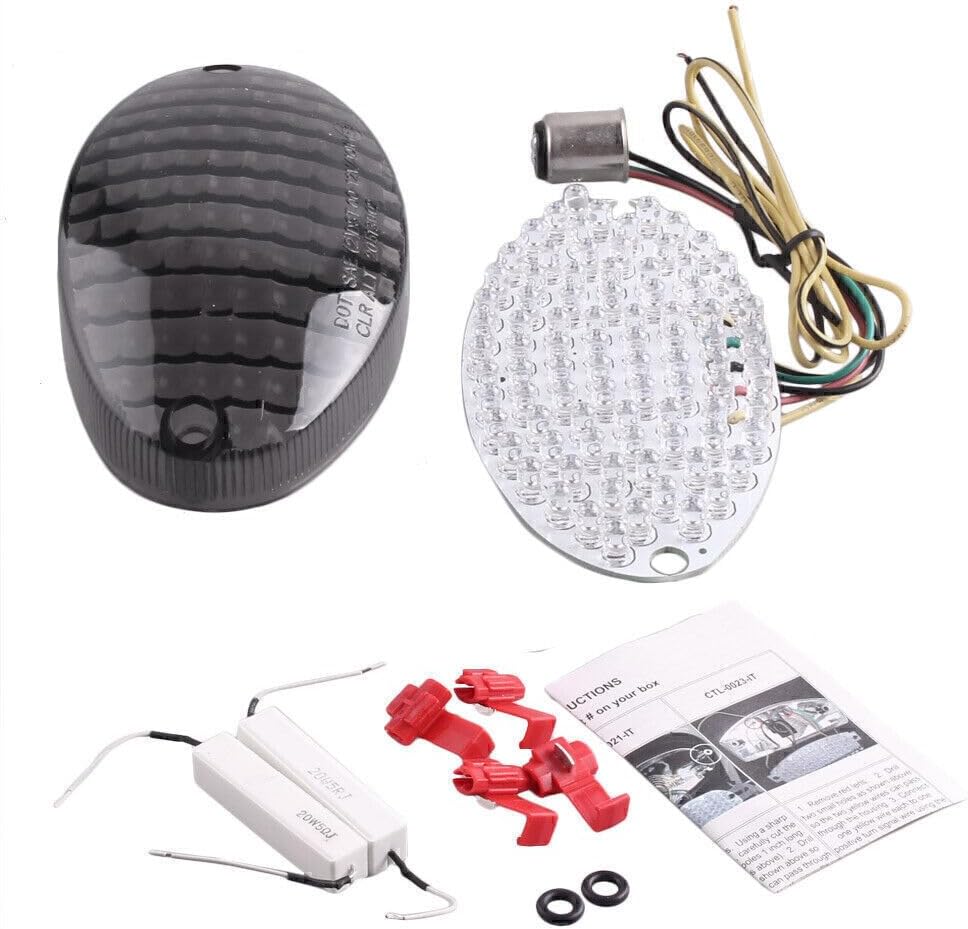 ya 7 8.24 baidi LED Taillight with Turning Signal Lamp Smoke For BUELL BLAST/FIREBOLT 2002 2003