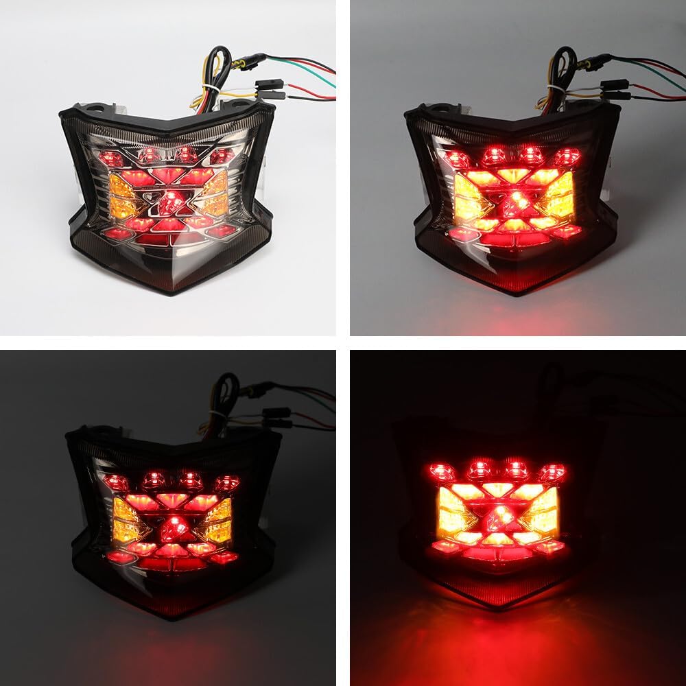 ya 4 8.24 baidi LED Integrated Brake Tail Light Turn Signal Blinker for Kawasaki ZH2 SE Ninja650