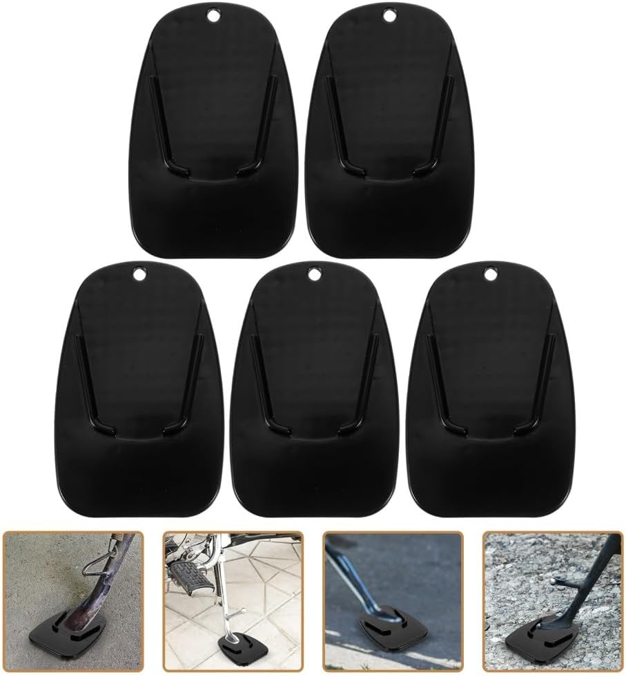ya 2 8.15 5pcs Motorcycle Side Stand Pads Black ABS Kickstand Pad for Dirt Bikes