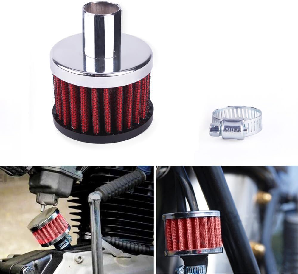 ya 13 9.15 baidi 2PCS High Flow Racing 3/4 Small Air Filter Motorcycle Turbo Cold Air Intake