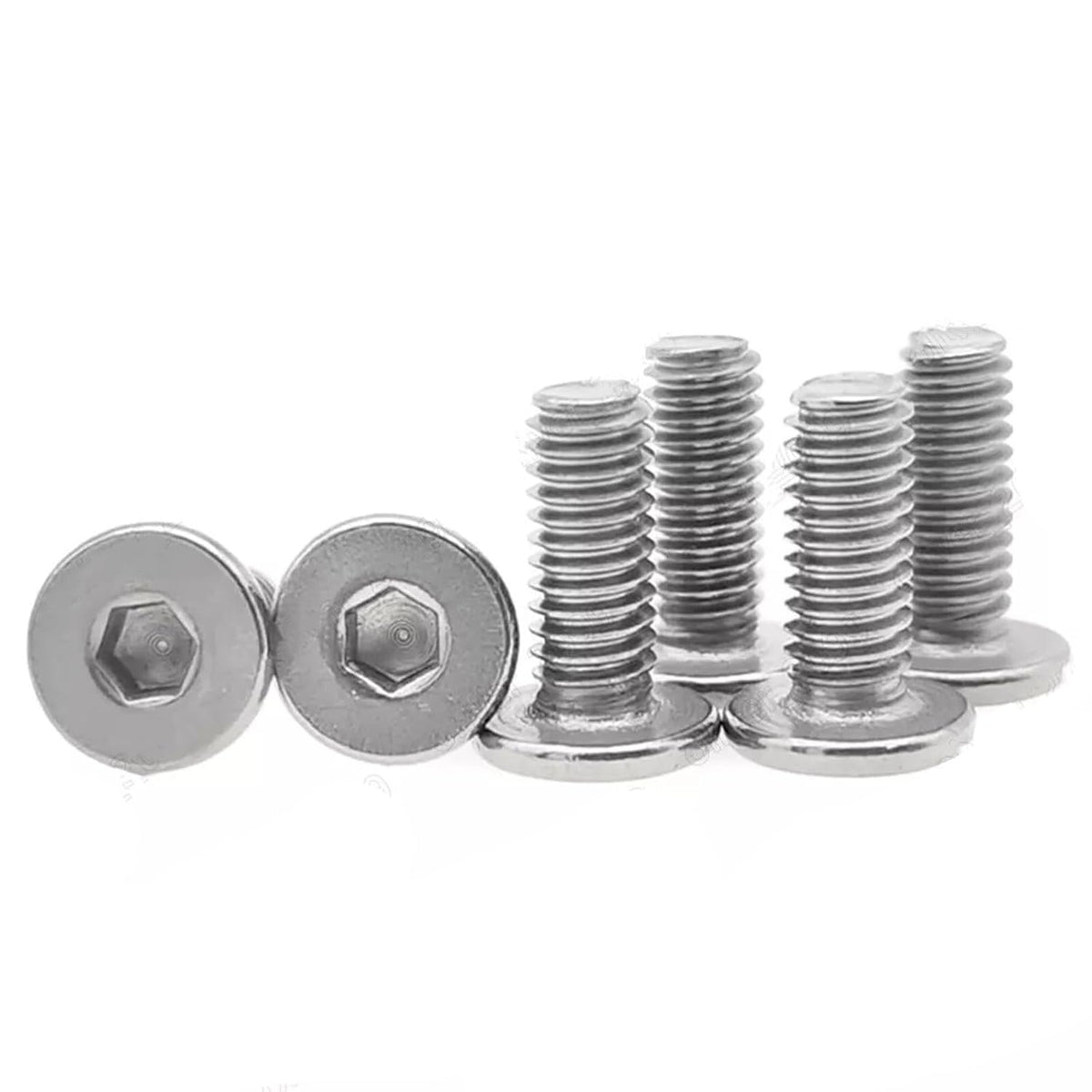 ya 16 10.20 baidi Titanium GR2 Hex Socket Utrathin Flat Head Screws M2.5 M3 M4 M5-1