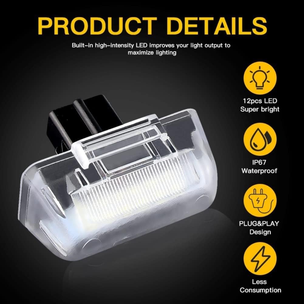ya 13 9.15 baidi For for Ford Transit Connect MK6 MK7 Rear License Plate Light Lamp 6000K White LED