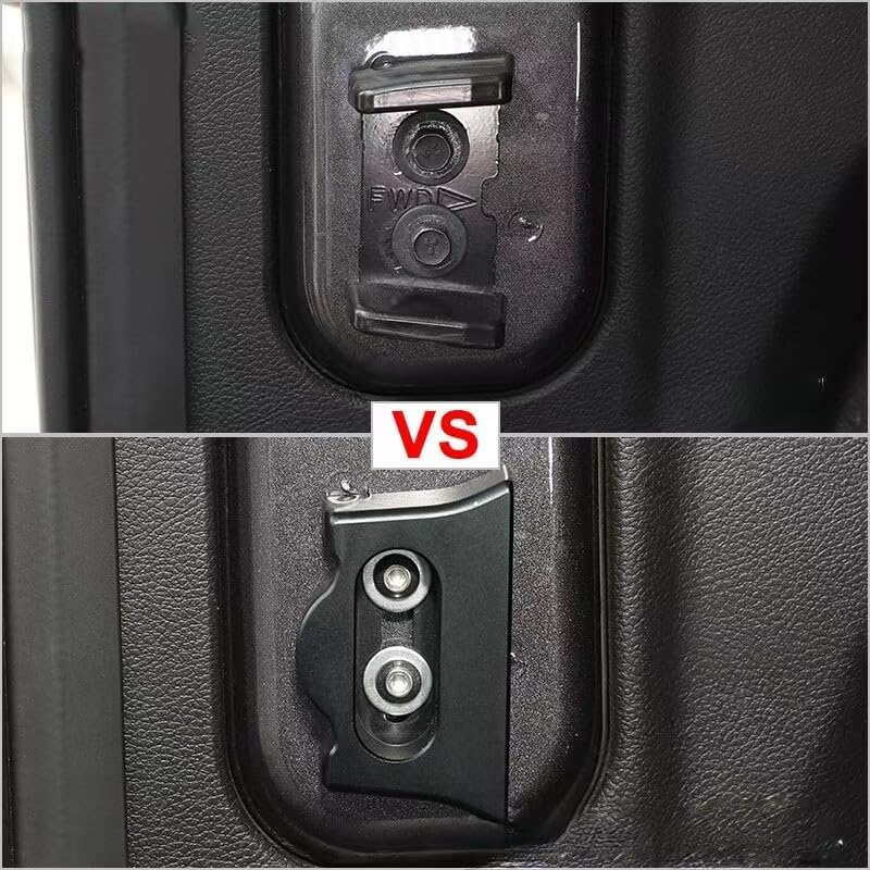 ya 5 8.10 Black Aluminum Alloy Rear Tailgate Stopper Limiter for Jeep for Wrangler JK 07-17