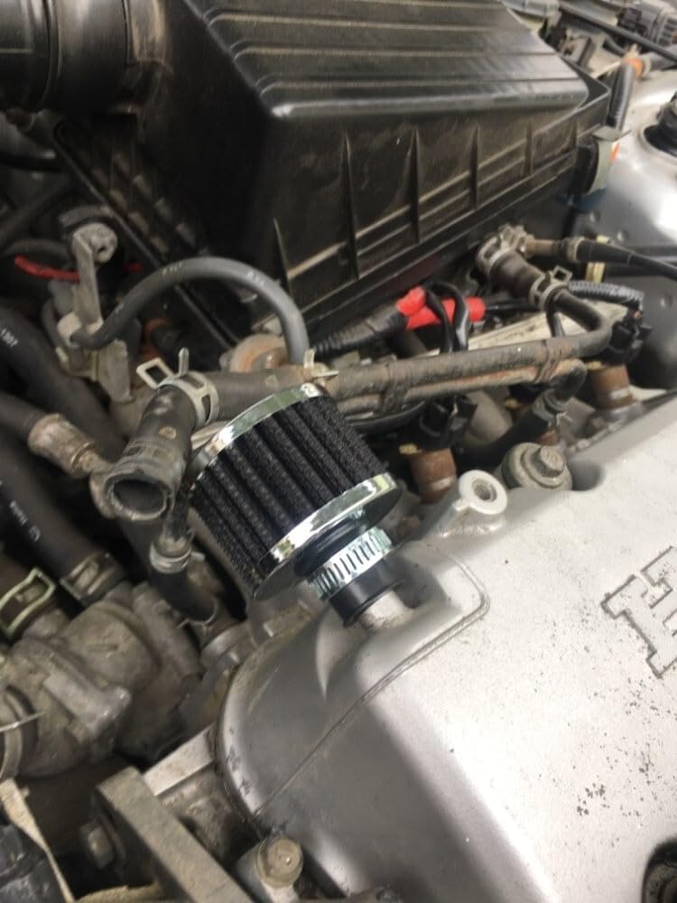 ya 13 9.15 baidi 2XAir Filters 12mm Car Cone Cold Air Intake Filter Turbo Vent Crankcase Breather