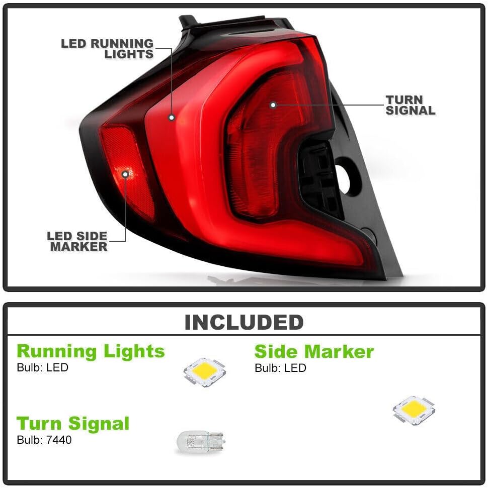 ya 10 9.16 zhengce Right Tail Lights For 2018-2021 for GMC Terrain Rear Brake Stop Rear Tailla
