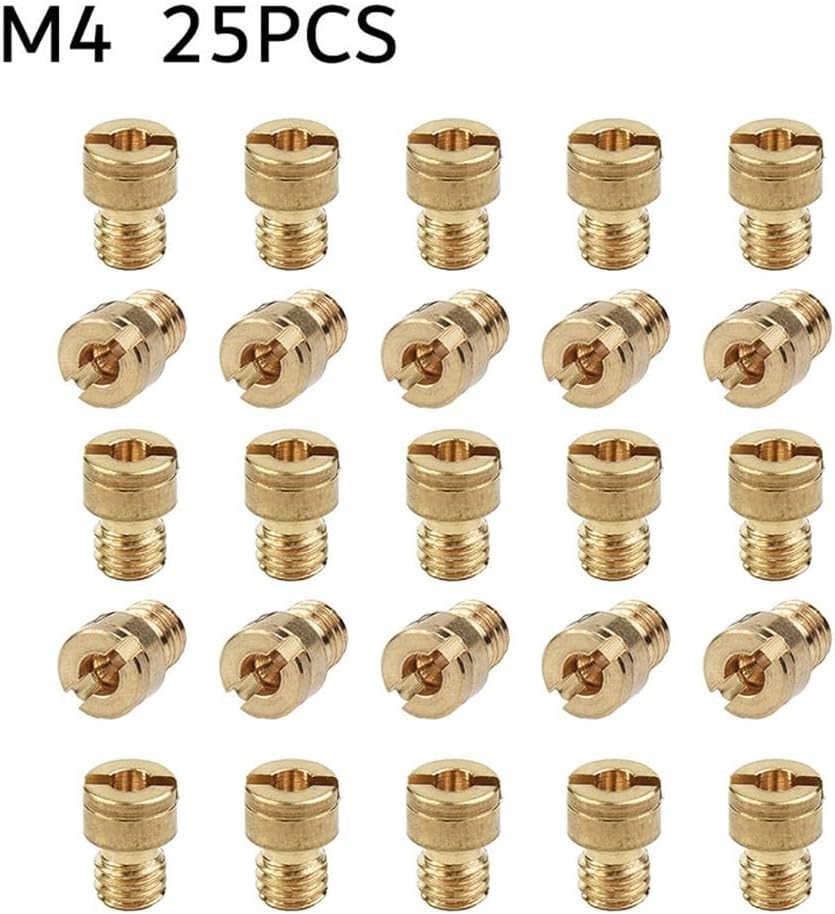 ya 23 10.7 baidi 25pcs New Carburetor Nozzle Main Jet Set 25x 4mm Spray Device