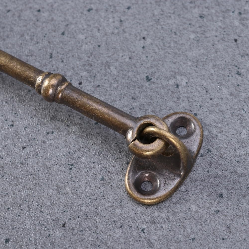 ya 26 10.21 baidi Vinta Cabin Hook Solid Polished Brass with Screws 12CM Window Hardware