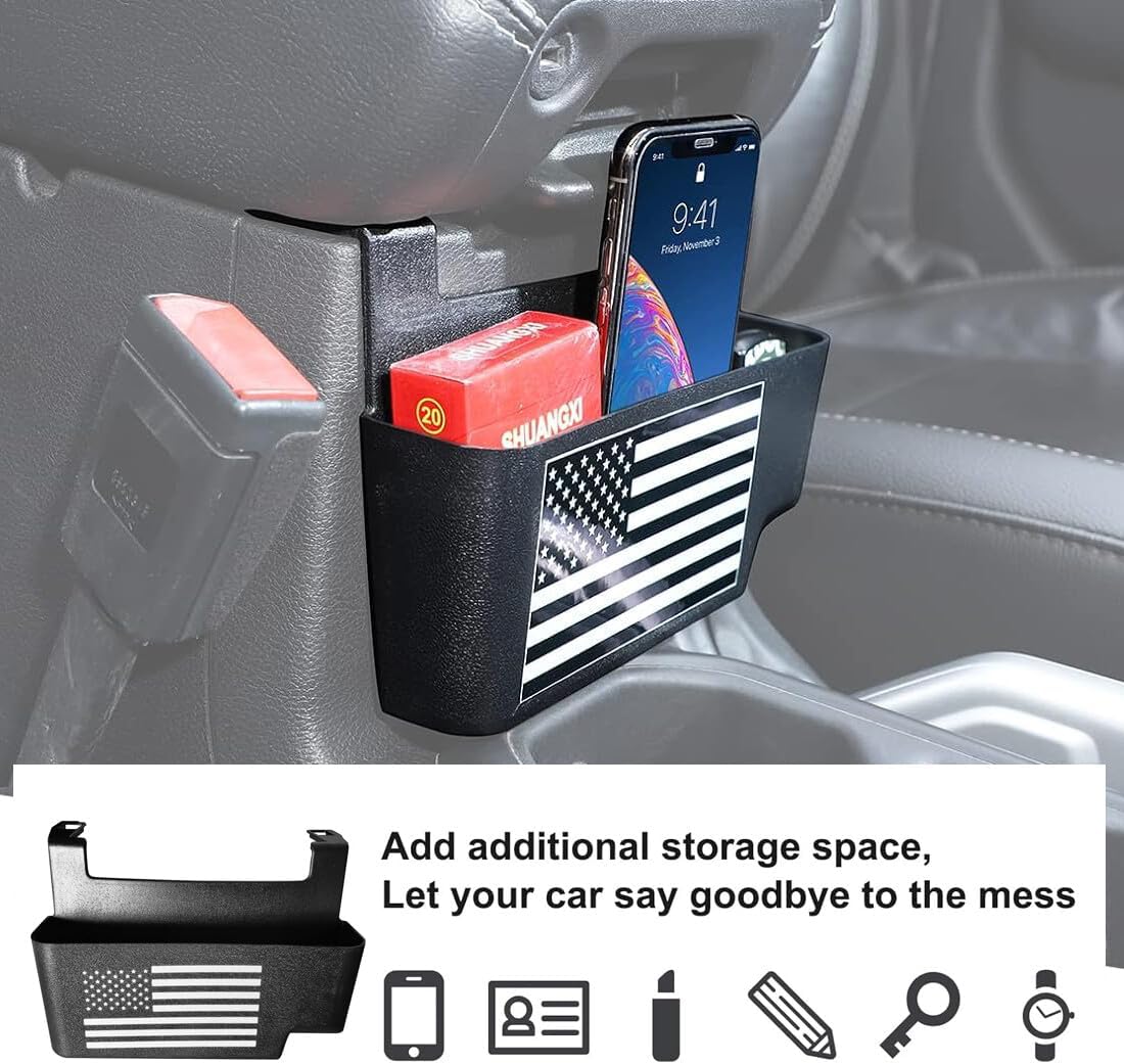 ya 5 8.10 For 2018-2024 for Jeep for Wrangler Center Console Armrest Storage Box Organizer - Black