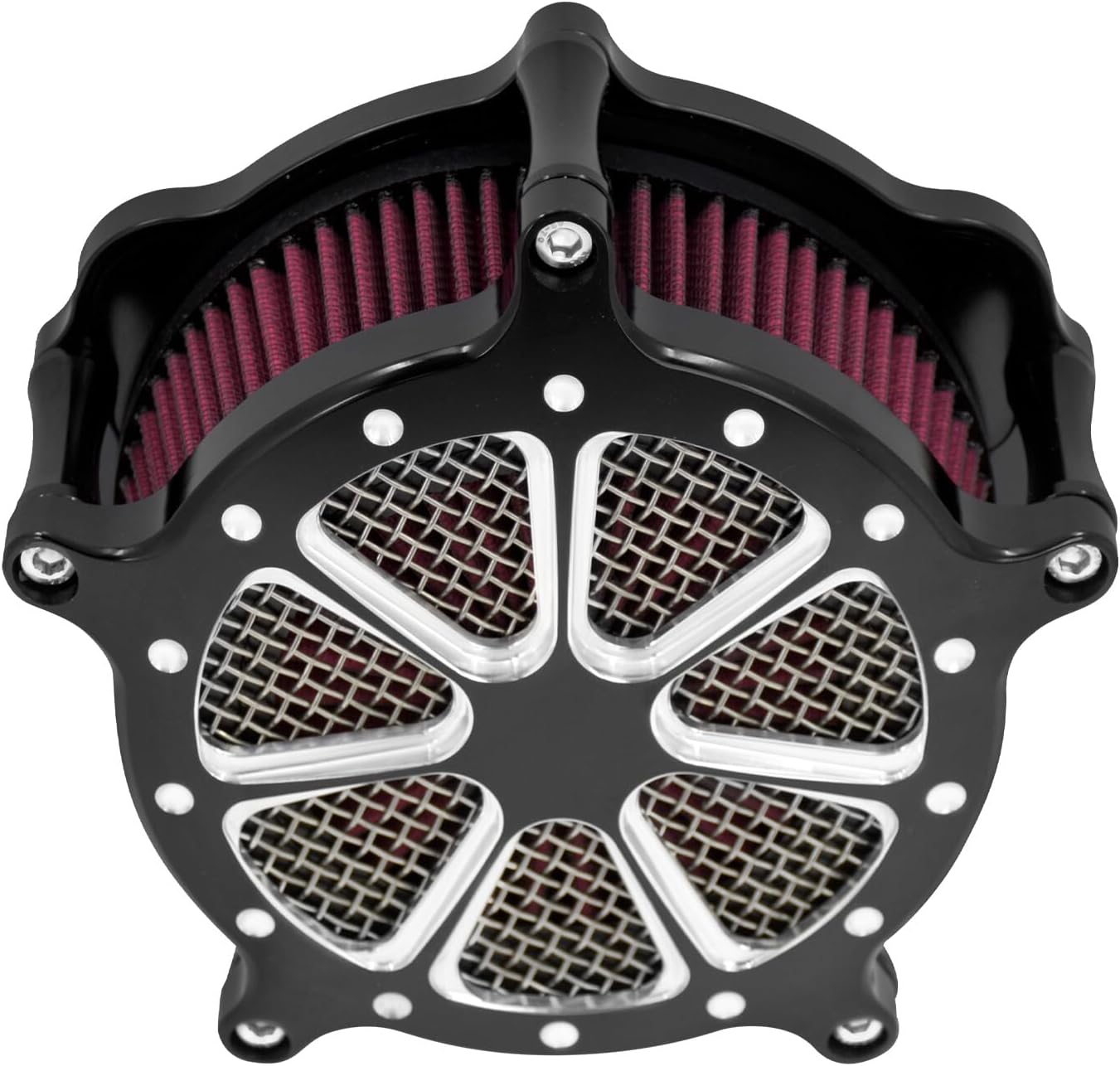 ya 5 8.10 Black Air Cleaner Filter Red Intake for Harley Sportster 883 1200 48 72 04-2022