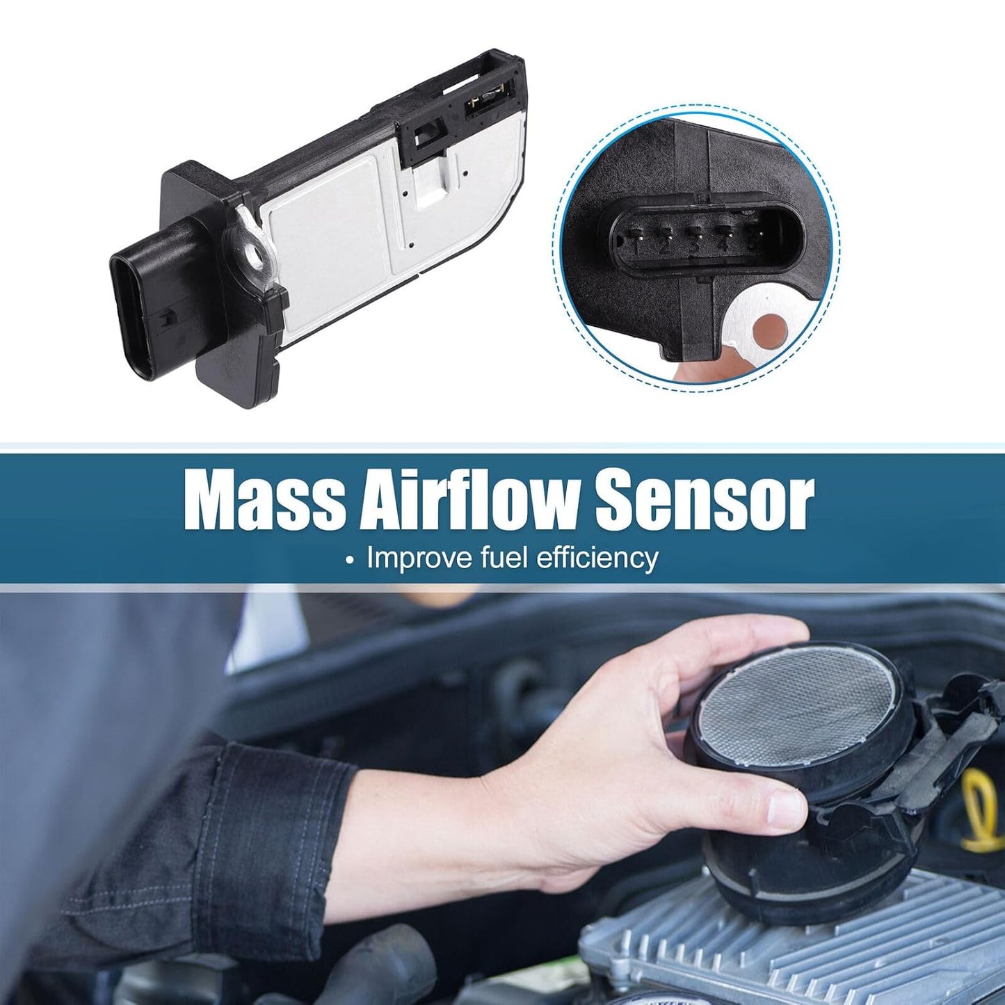 ya 8 8.24 baidi for VW Touareg 2012-2017 for VW Mass Air Flow Sensor Replacement Part No. 06J906461D