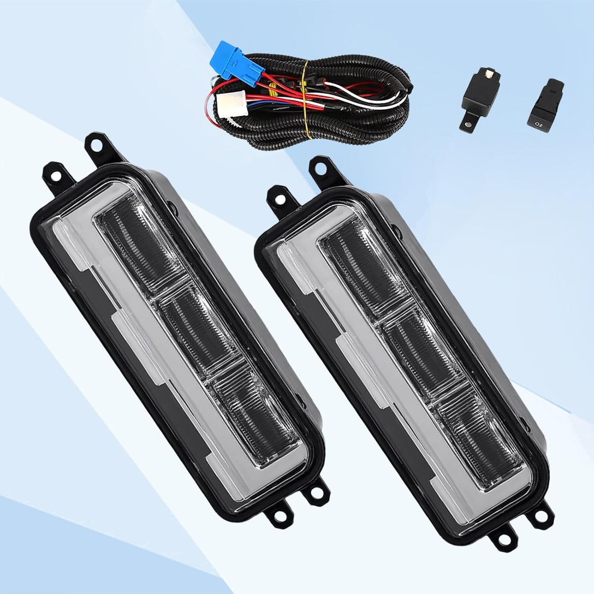 ya 4 8.14 LED Fog Lights Driving Lamps Kit Left+Right For 2022-2024 for Toyota Tundra Bumper