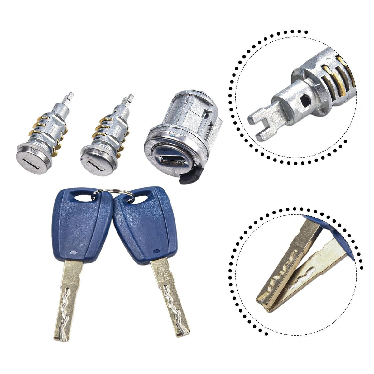 ya 23 10.7 baidi Lock Cylinder Key Door Lock Silver Spare Parts Door Lock