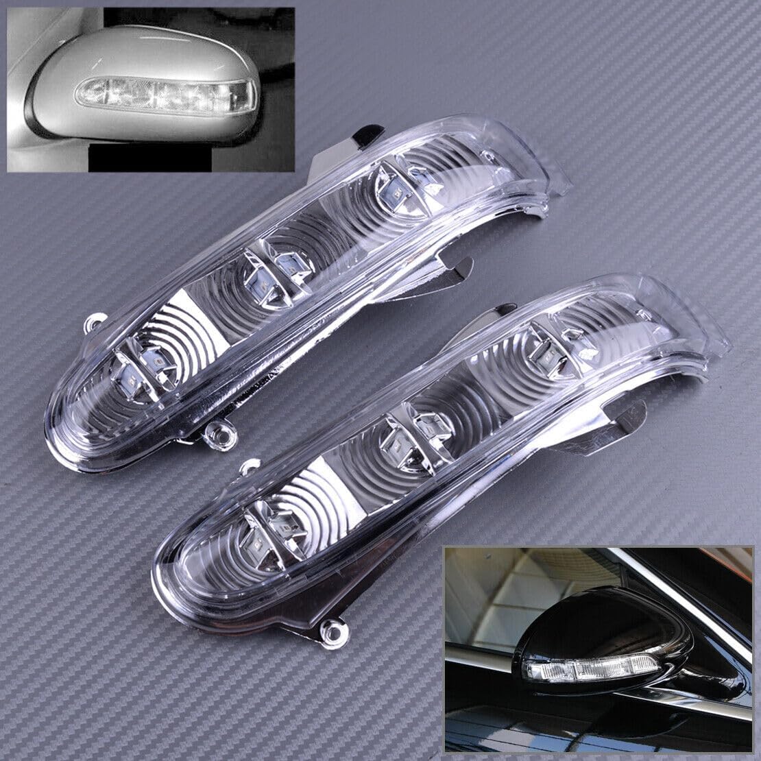 ya 4 8.14 1 pair 12 volt LED side mirror light turn signal light suitable for Mercedes-Benz W215 W220