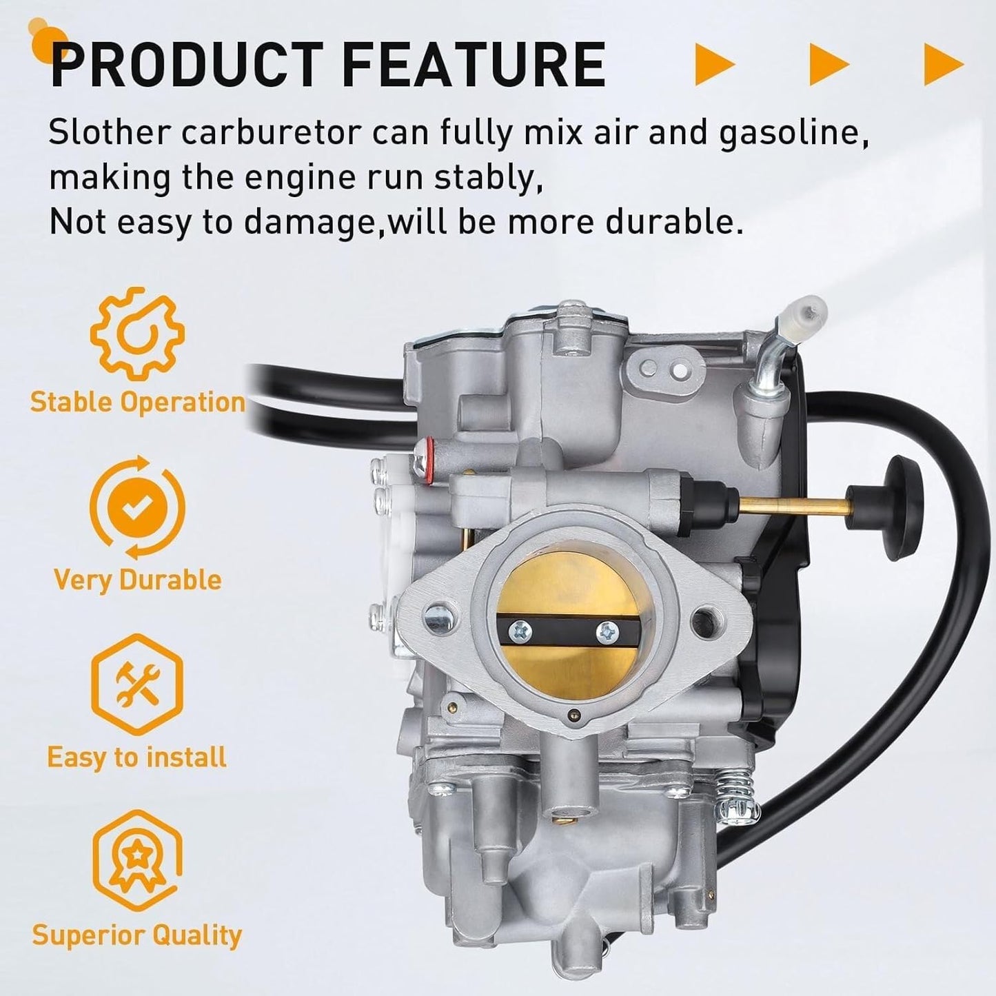 ya 2 8.15 YFM350 Carburetor for Yamaha Warrior 350 Big Bear 350 MOTO-4 350 YFM350 YFM350F