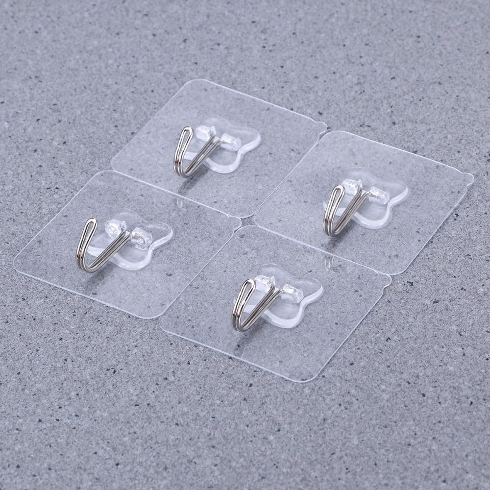 ya 26 10.21 baidi 5pcs Pack Transparent PVC Strong Suction Cup Sucker Window Wall Hooks Hanger