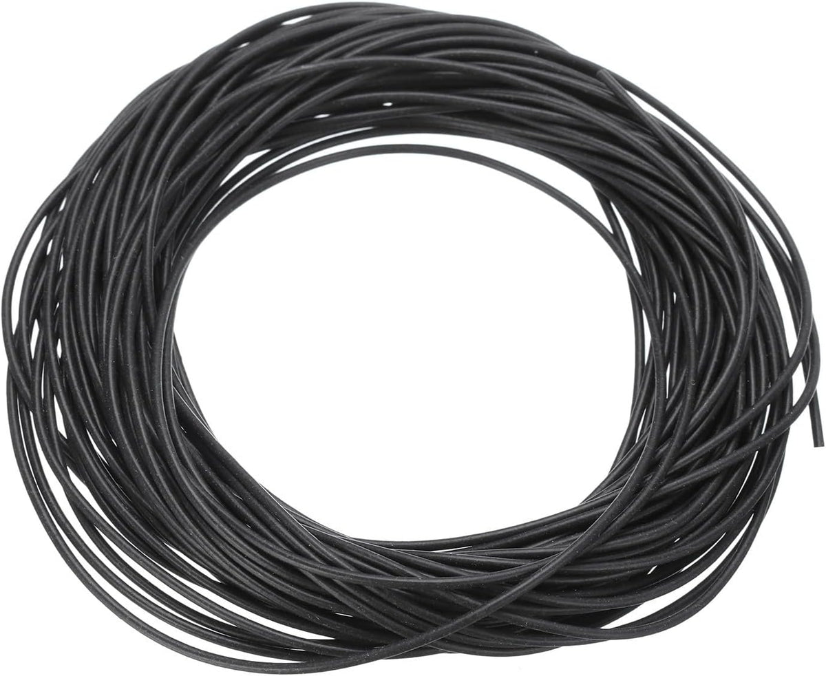 ya 26 10.21 baidi Silicone Foam Seal Strip, 32.8Ft 0.04Dia High Density Weather Stripping, Black
