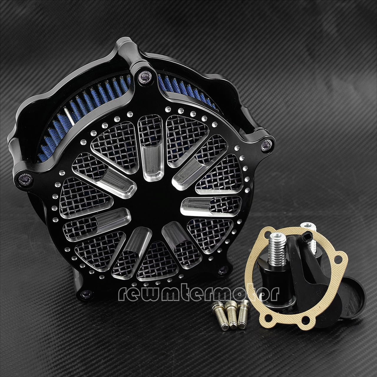 ya 5 8.10 Spray Style Air Filter Blue Cleaner Intake Fit for Harley Sportster XL 2004-2019