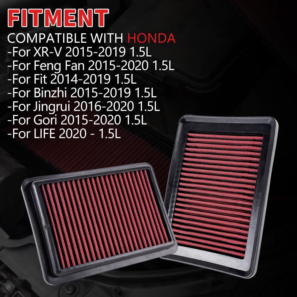 ya 13 9.15 baidi 33-5027 High-Flow Replacement Panel Air Filter For Jazz HR-V Fit Vezel 1.3L-1.5L