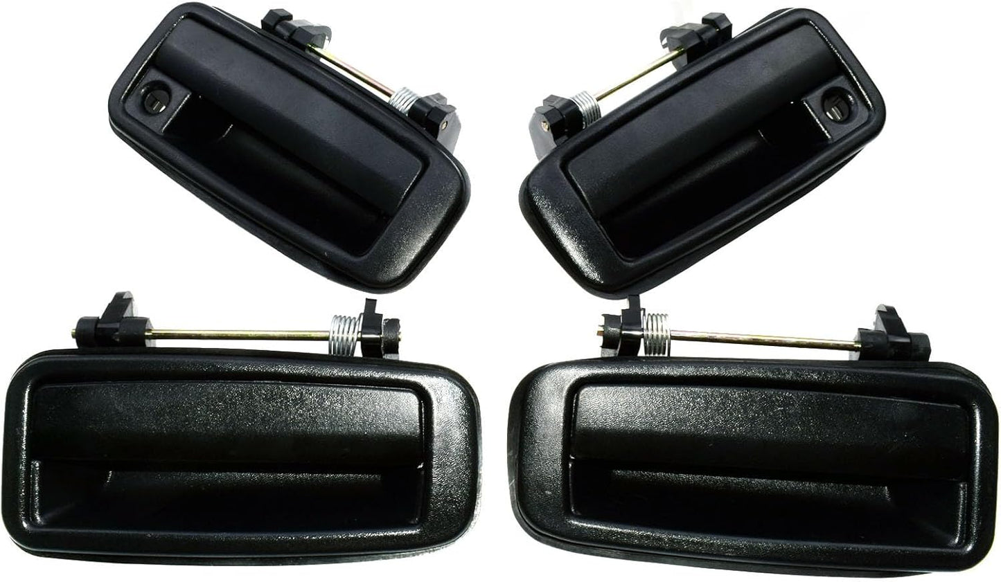 ya 5 8.10 Suitable for Toyota for COROLLA 1988-1992 4-piece set of black exterior door handles