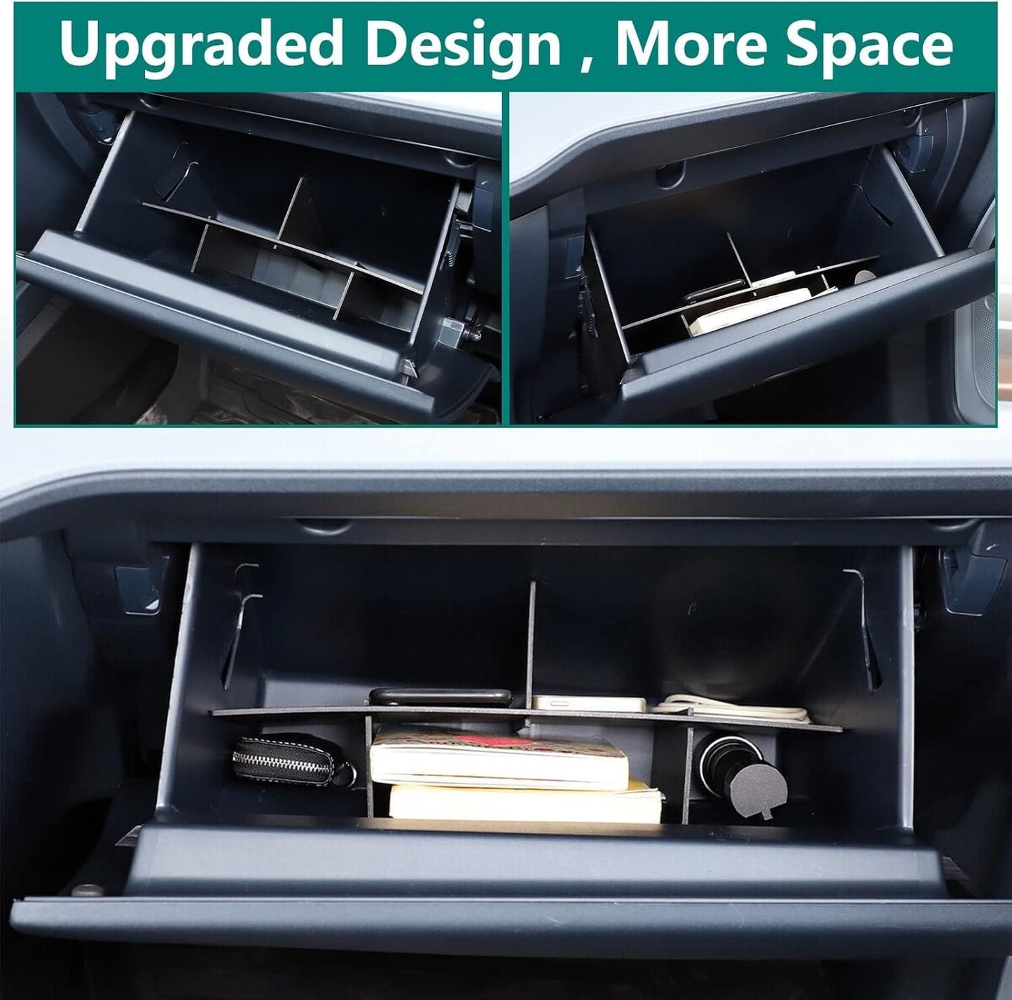 ya 5 8.10 For 2022-2025 for Ford Maverick ABS Glove Box Insert Organizer Dividers Accessories