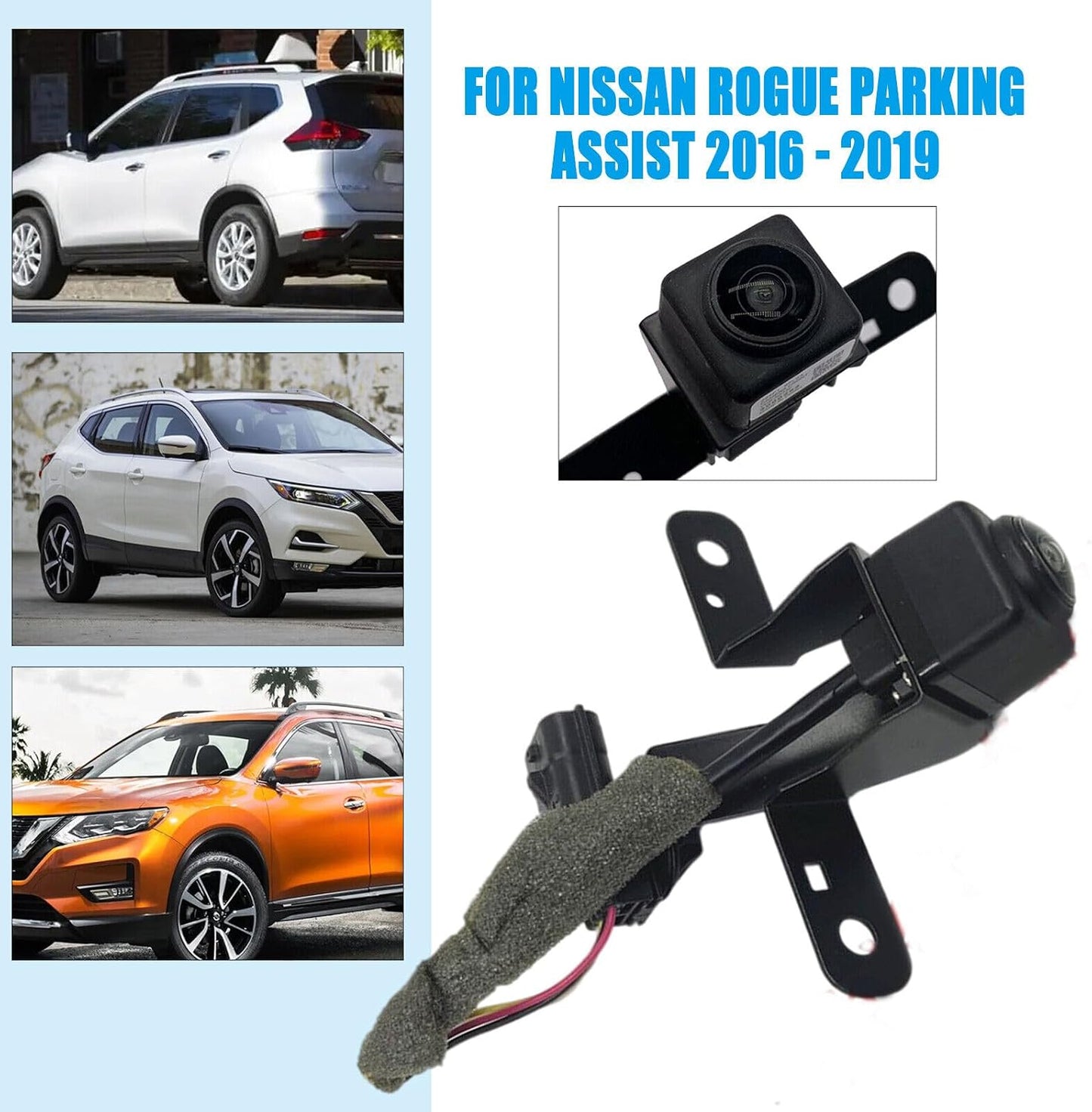 ya 2 8.15 Front View Camera for 2016-2019 for Nissan Rogue Parking Assist 284F1-6FL0A at