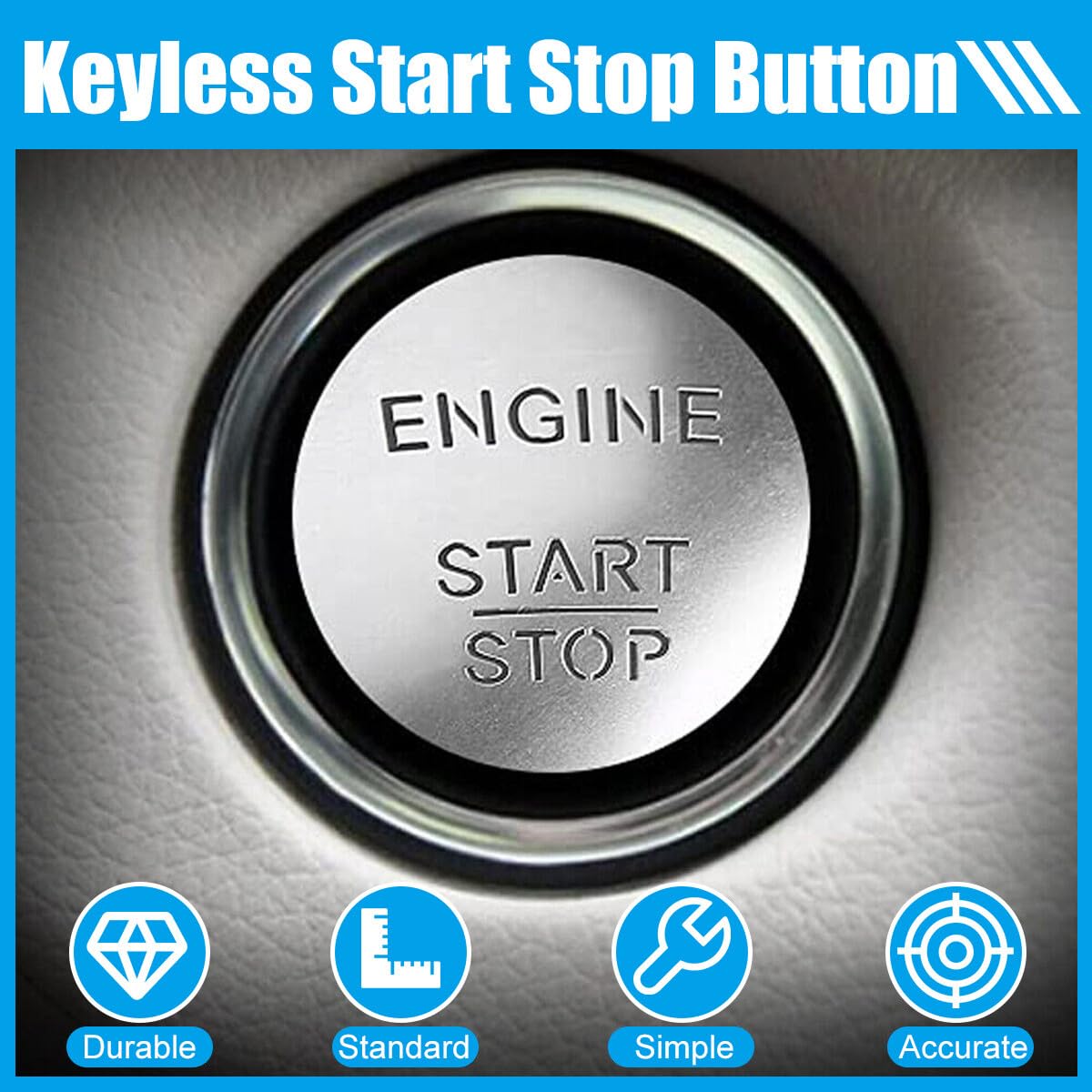 ya 4 8.8 Engine Start Stop Push to Go Button Switch Keyless for Mercedes-Benz 2215450714
