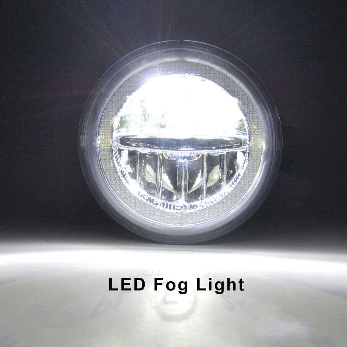 ya 10 9.16 zhengce for Lincoln Aviator 2003-2005 Halo Ring White DRL LED Fog Daytime Running L