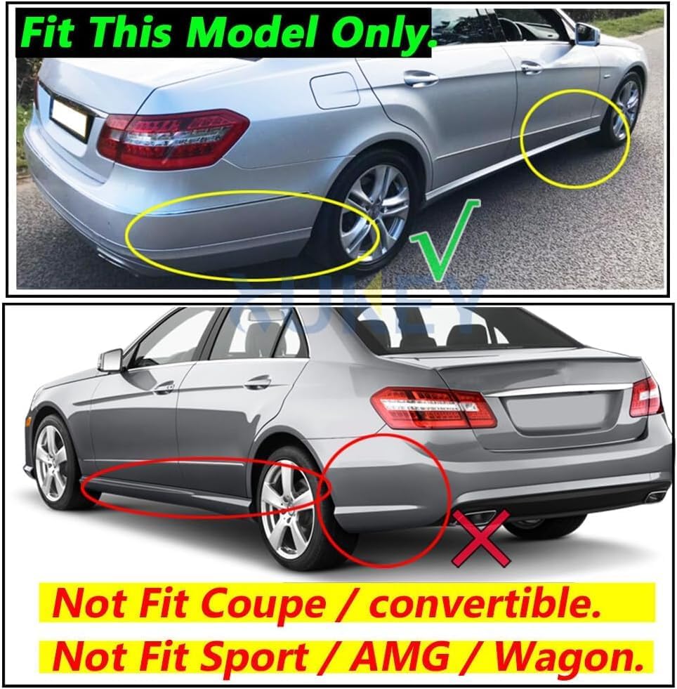 ya 28 10.13 zhengce Front Rear Mud Flaps for Benz W212 E-Class Sedan 09-13 Splash Guards Mudgu