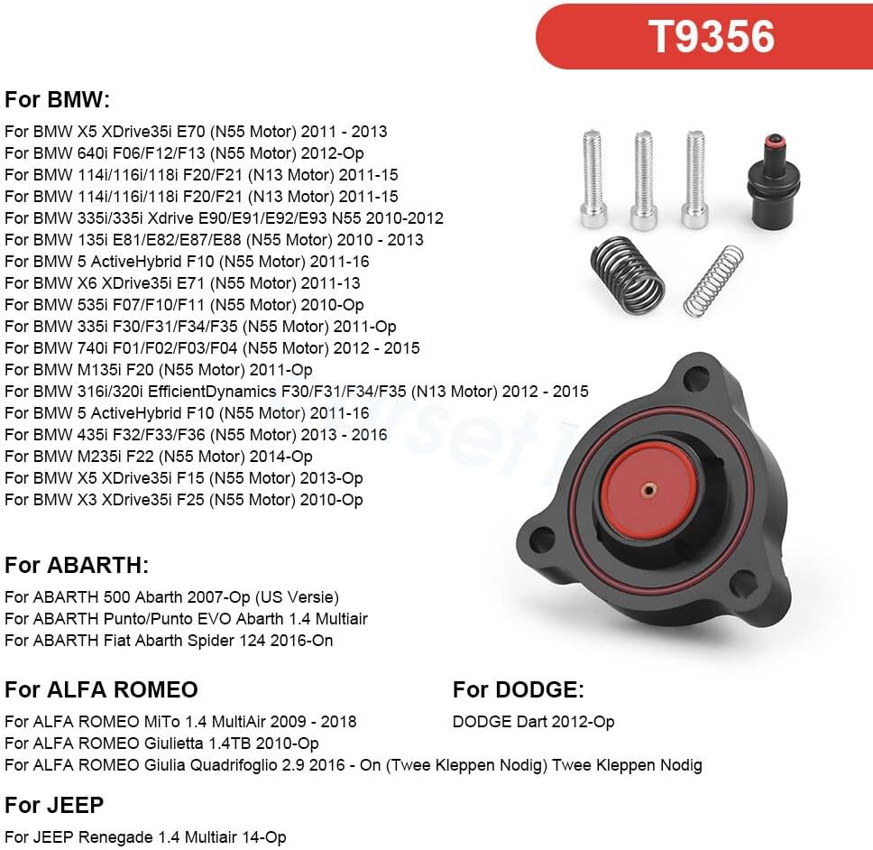 ya 4 8.24 baidi T9356 Blow Off Valve Diverter Adapter for BMW F30 335i F20 F21 M135i/for Alfa Romeo