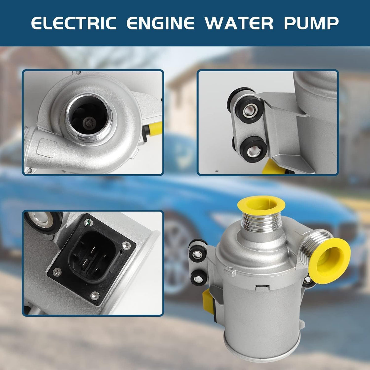 ya 10 9.16 baidi New Electric Water Pump for BMW 335i 535i 640i 740i X3 X4 X5 X6 11518625098