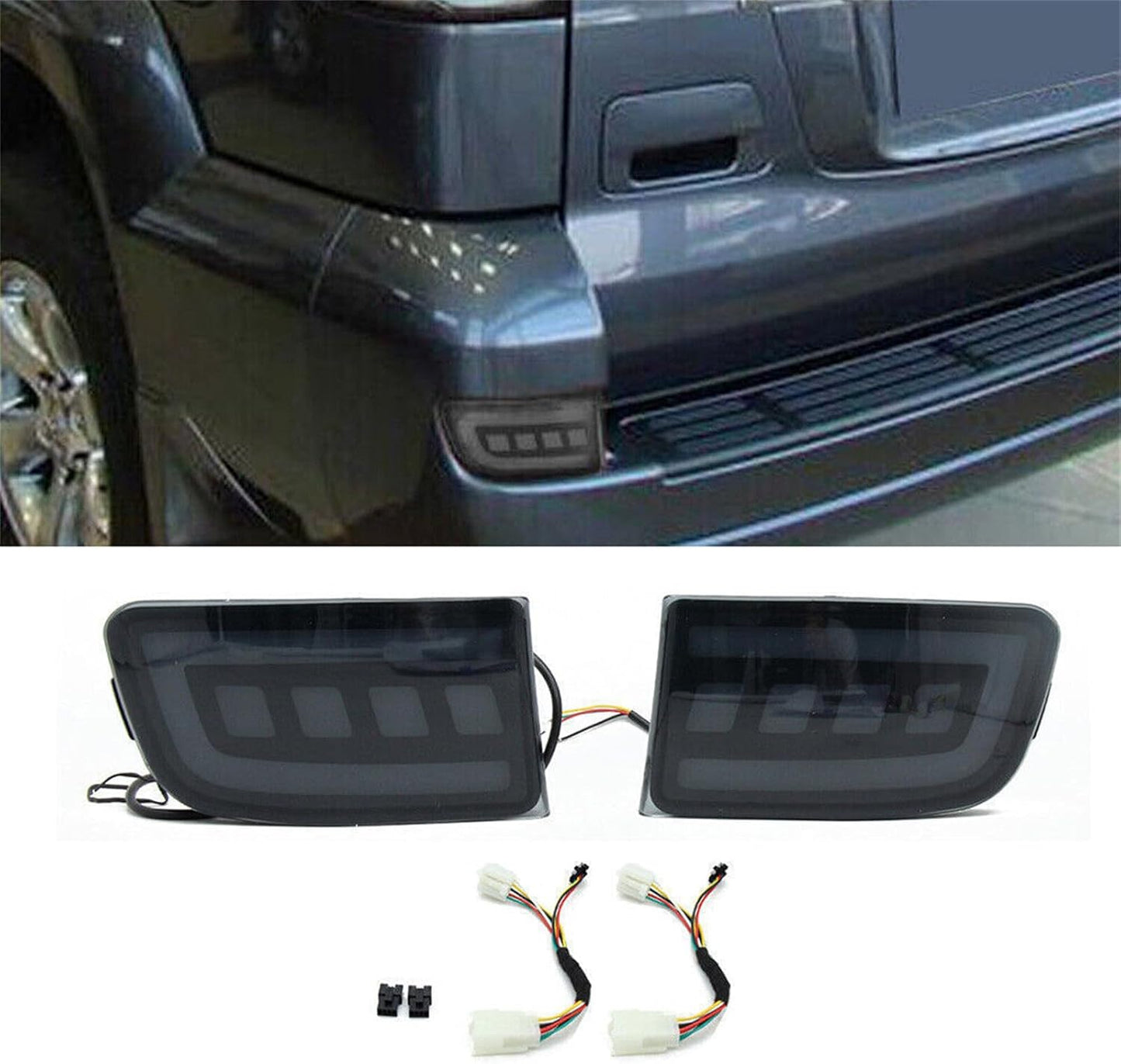 ya 4 8.24 baidi Car Parts for Toyota LC120 Prado 2003-2009 LED Rear Bumper Brake Light Signal