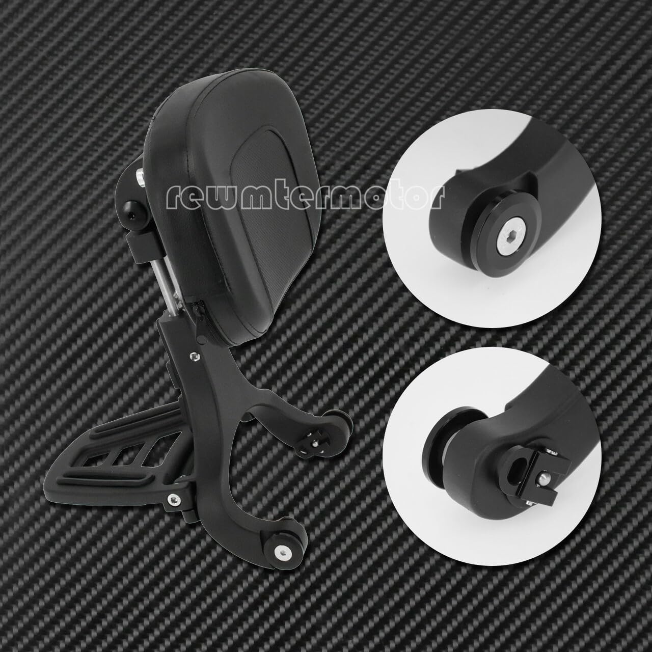 ya 6 8.24 baidi Motorcycle Multi-Purpose Driver & Passenger Backrest Fit For Sportster 2000-2022