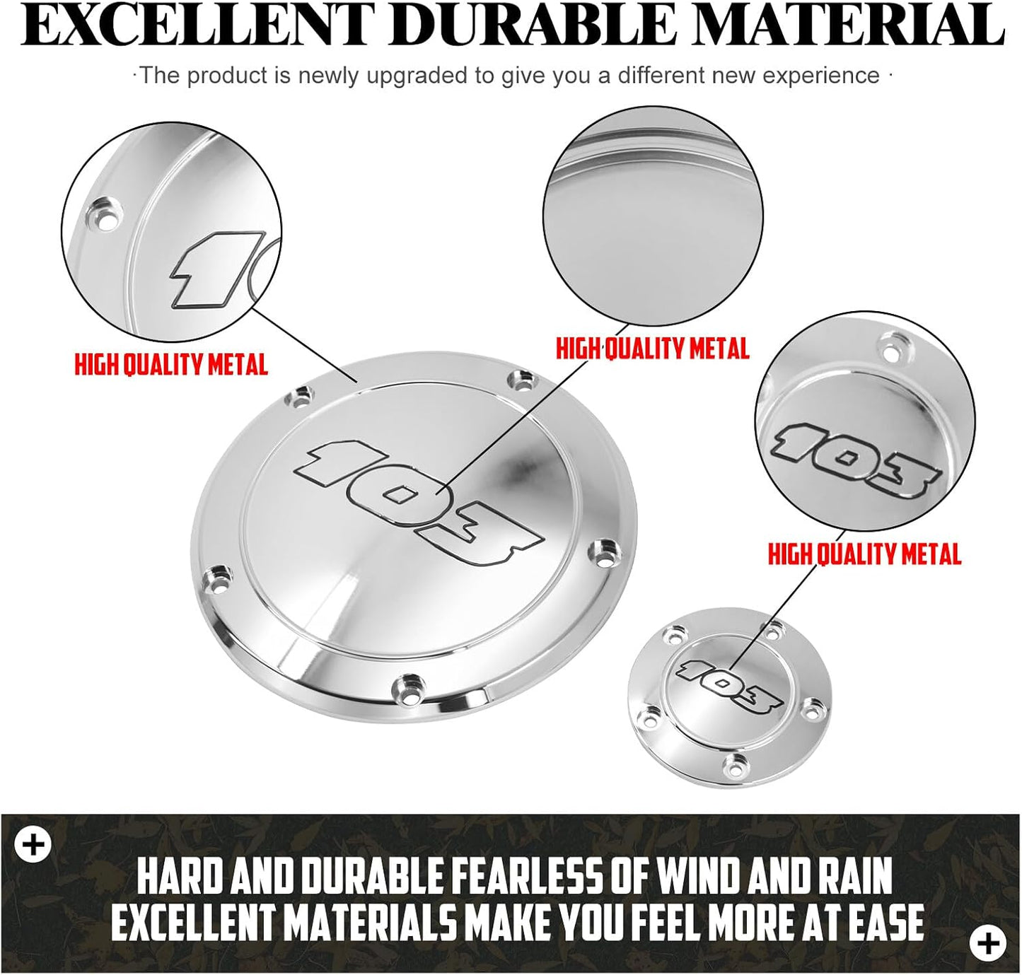 ya 4 8.24 baidi Chrome 103 Derby Timing Timer Cover for Harley Touring Road Electra Glide 99-15