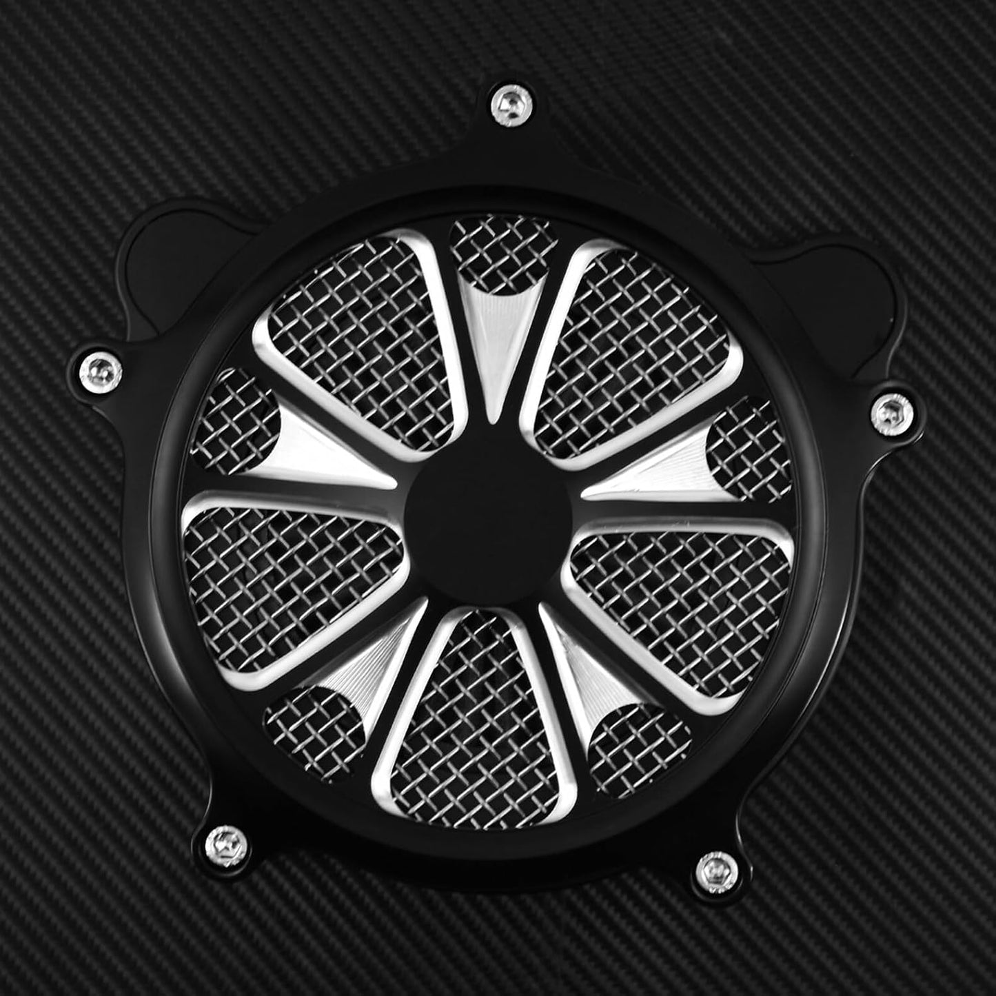 ya 5 8.10 Contrast Cut Air Cleaner Gray Intake Filter Fit for Harley Touring 2017-2020