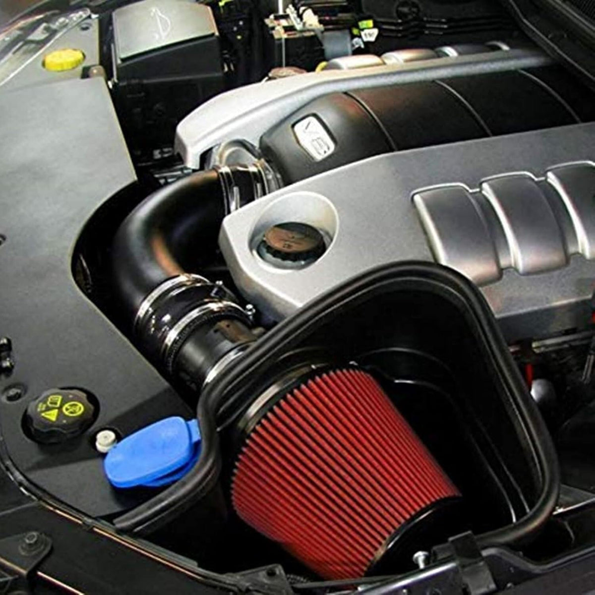 ya 23 10.7 baidi 1-Pack 3-Inch 76mm Imported Cold Air Intake Cone Replacement Quality Dry Air Filter Red -