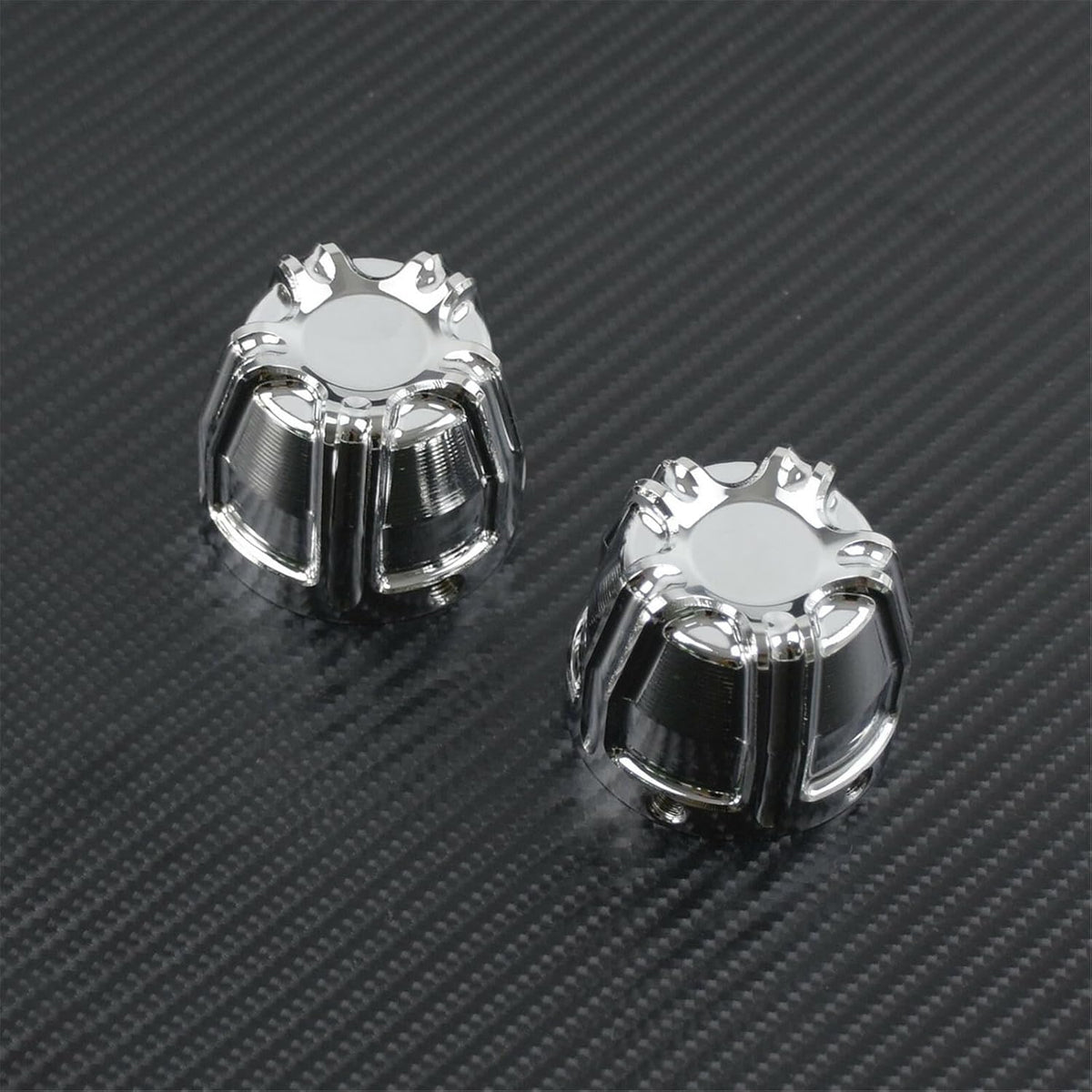 ya 28 10.13 zhengce Chrome Front Axle Nut Cover Cap CNC Fit for Harley Softail Fat Boy Dyna TOU