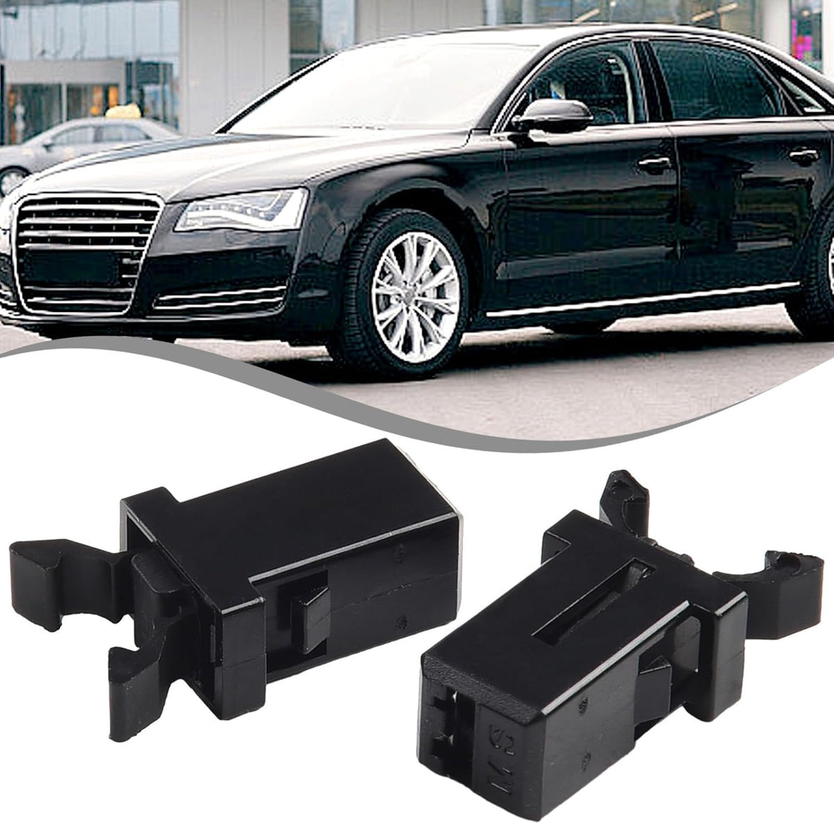 ya 13 9.15 baidi 2pcs Car Sunglasses Holder Overhead Console Latch