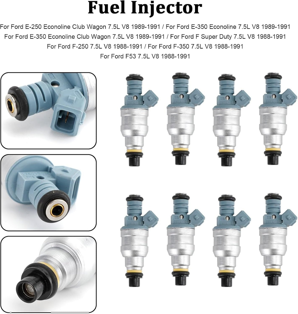 ya 14 9.20 zhengce 8PCS Fuel Injectors 0280150759 for E-250 E-350 7.5L V8 1988-1991 822-11120-1