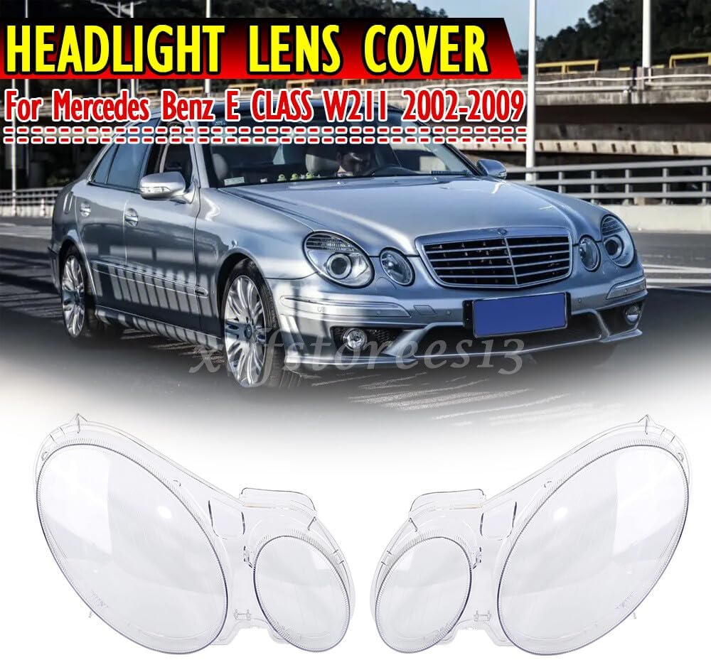 ya 6 8.24 baidi Clear Headlight Lens Cover Lampshade for Mercedes-Benz E-Class W211 2002-2008