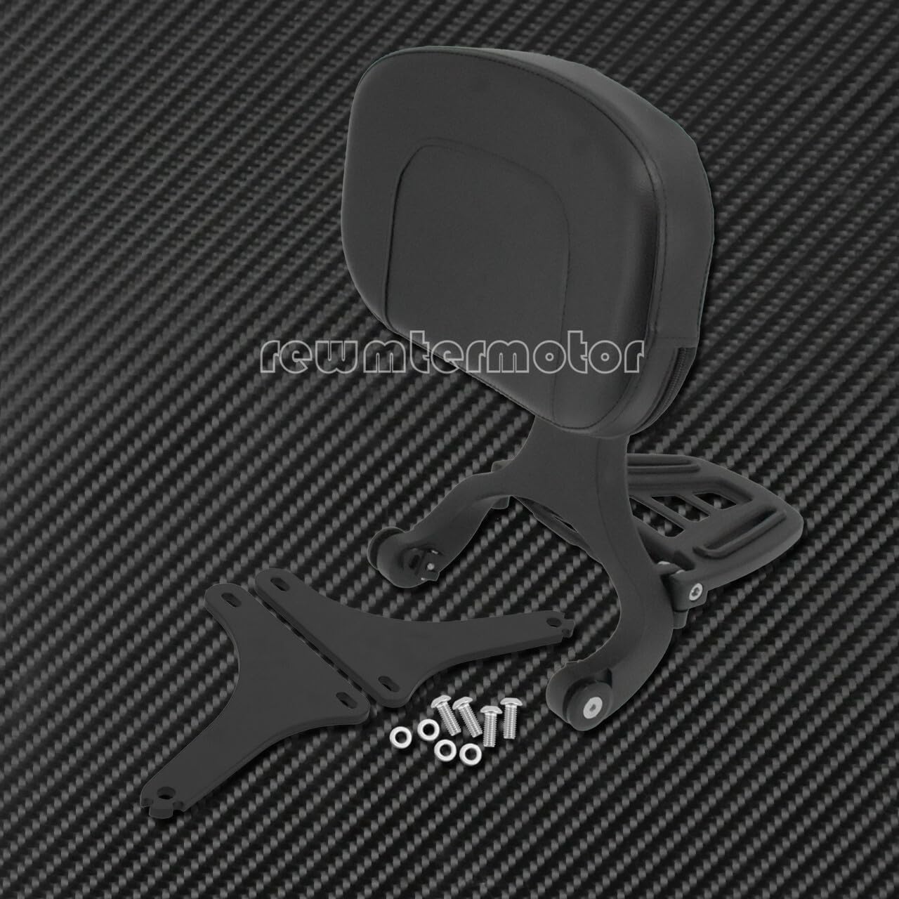 ya 6 8.24 baidi Multi-Purpose Driver & Passenger Backrest Fit for Harley Softail FLSTC 2000-2017
