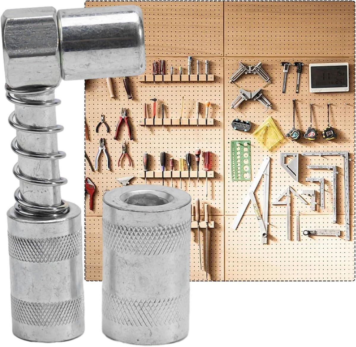 ya 14 9.20 baidi 90 De Grease Nozzle Adapter 3 Jaw Coupler Grease Fitting Tool with Sleeve-1